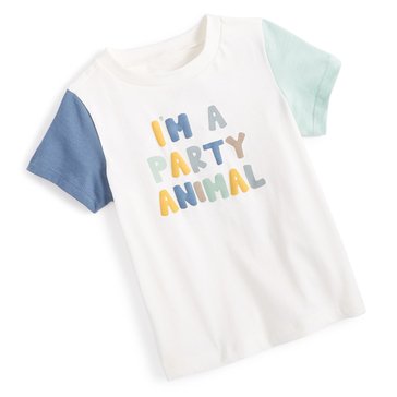 Wanderling Baby Boys' Party Animals Short Sleeve Tee