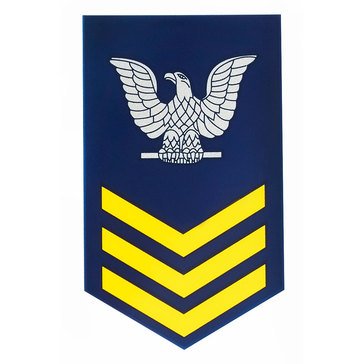 Mitchell Proffitt USN E-6 1st Class Petty Officer Chevron Gold Decal