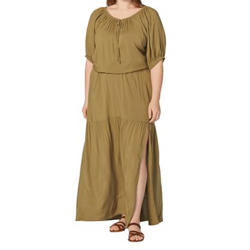 Yarn & Sea Women's Short Sleeve Peasant Top (Plus Size)