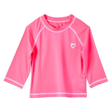 Pink Platinum Little Girls' Rashguards