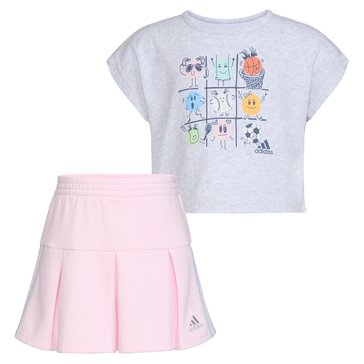 Adidas Little Girls' Skort Sets