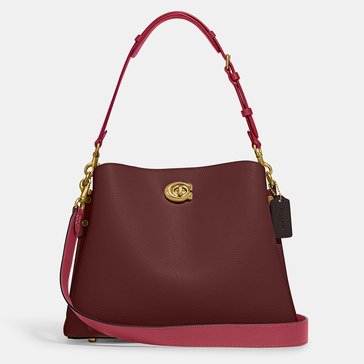 Coach Colorblock Leather Willow Shoulder Bag