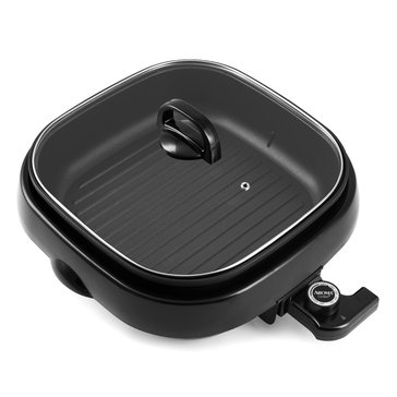 Aroma Grillet 4Qt. 3-in-1 Cool-Touch Electric Indoor Portable Grill