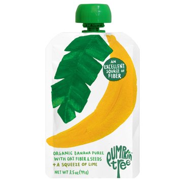 Pumpkin Tree Organics Banana with Fiber Baby Food Pouch