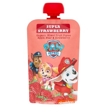 PAW Patrol Super Strawberry Organic Blended Fruit Baby Food Pouch
