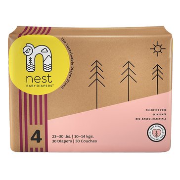 Nest Natural Plant-Based Baby Diapers Size 4