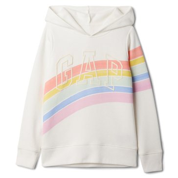 Gap Big Girls' Rainbow Logo Hoodie