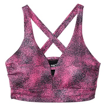 3 Paces Women's Lisa Printed Caged Sports Bra
