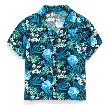 Old Navy Baby Boys' Short Sleeve Floral Resort Top