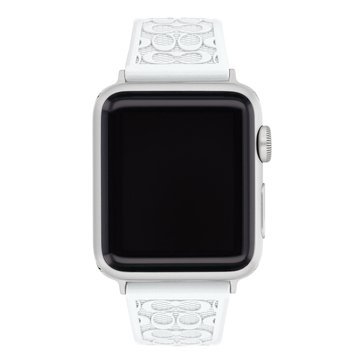 Coach Women's Apple Compatible Logo Strap Watch