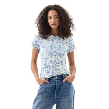 Gap Women's Floral Cotton Jersey Short Sleeve Tee