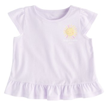 Wanderling Baby Girls Sunshine Cap Sleeve Tee