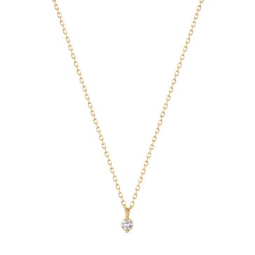 Aurelie Gi Esme Floating Diamond Solitaire Necklace