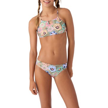 O'Neill Big Girls Floral Keyhole Tankini Swimsuit