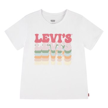 Levis Big Girls Stacked Logo Tee