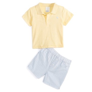 Wanderling Baby Boys' Seersucker Short Set