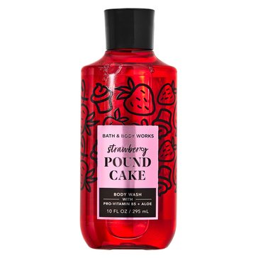 Bath & Body Works Valentines Strawberry Pound Cake Body Wash