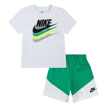 Nike Toddler Boys Colorblock Tee And Shorts Sets