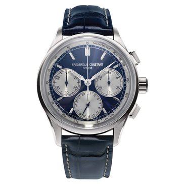 Frederique Constant Men's Flyback Chrono Strap Automatic Watch