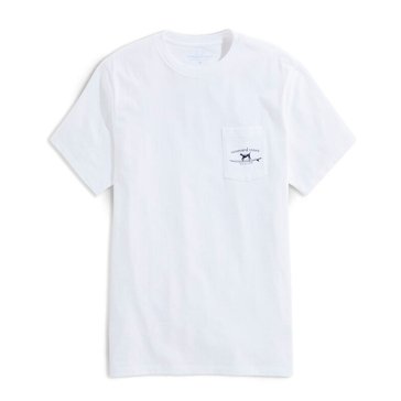 Vineyard Vines Men's Dog Surf Logo Pocket Tee