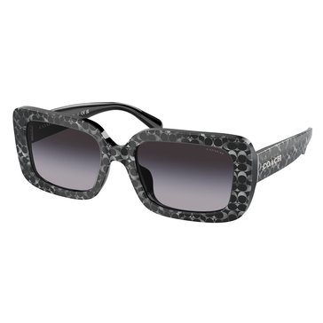 Coach Women's 0HC8380U Rectangle Non-Polarized Sunglasses