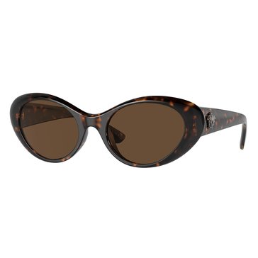 Versace Women's 0VE4455U Oval Non-Polarized Sunglasses