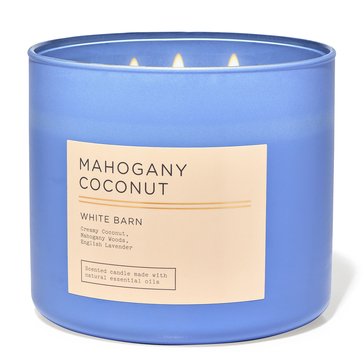 Bath & Body WorksWhite Barn Nuetrals Mahogany Coconut 3-Wick Candle