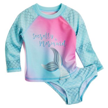 Wanderling Baby GIrls' Long Sleeve Rashguard Set