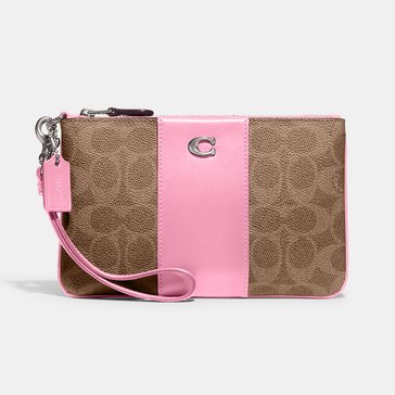 COACH Coated Canvas Signature Wristlet