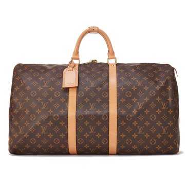 Louis Vuitton Monogram Keepall 55 Duffle Bag