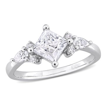Sofia B. 1 2/5 cttw Princess Cut Moissanite Engagement Ring