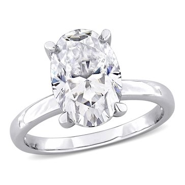Sofia B. 4 1/2 Cttw Oval Cut Moissanite Solitaire Engagement Ring