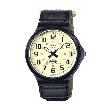 Casio Unisex MW240 Series Analog Cloth Strap Watch