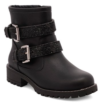 Mia Little GIrls' Elme Double Strap Moto Boot