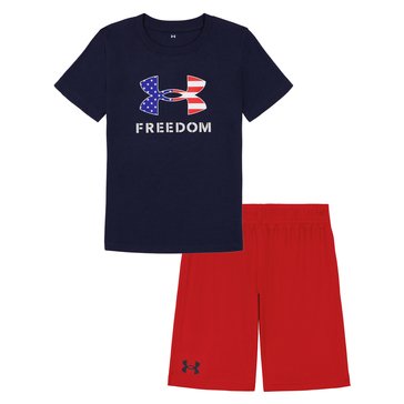 Under Armour Little Boys Freedom Flag Logo Sets