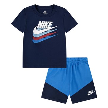 Nike Toddler Boys Color Block Tee And Short Sets