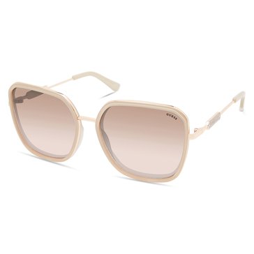 Guess Factory Women's Square Metal Oversized Sunglasses
