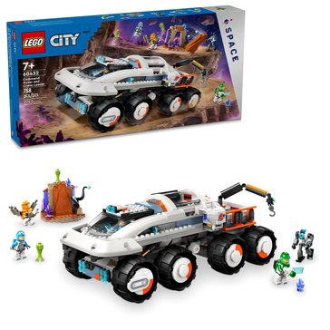 LEGO City Space Command Rover and Crane Loader Building Set (60432) 