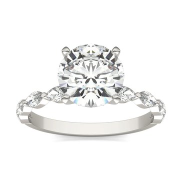 Charles and Colvard Forever Bright 2 1/2 cttw Moissanite Engagement Ring