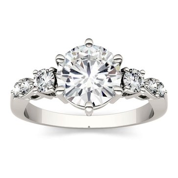 Charles and Colvard Forever Bright 2 1/4 cttw Moissanite Engagement Ring