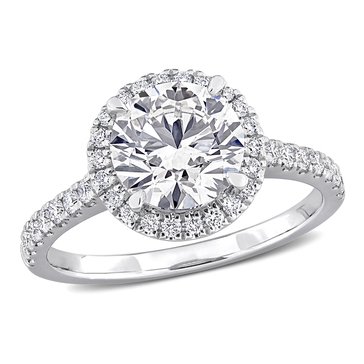 Created Forever 2 3/8 cttw Lab Grown Diamond Halo Engagement Ring
