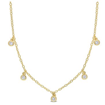 Created Forever 1/6 cttw Lab Grown Diamond Station Necklace