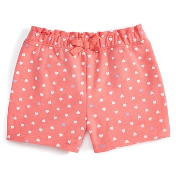 Wanderling Baby Girls' Tonal Hearts Shorts