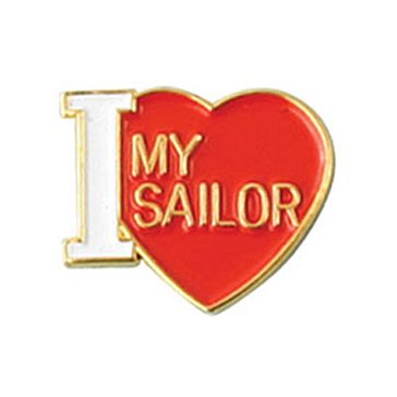Mitchell Proffitt USN I Love my Sailor Lapel Pin