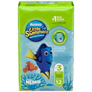 Huggies Little Swimmers Disposable Swimpants Size 3/Small, 12ct