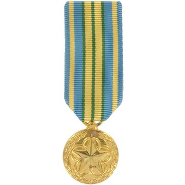 Medal Miniature Anodized Outstanding Volunteer Service