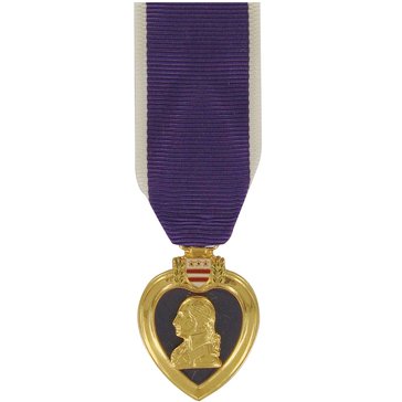Medal Miniature Anodized Purple Heart