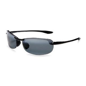 Maui Jim Unisex Makaha Black Rimless Sunglasses