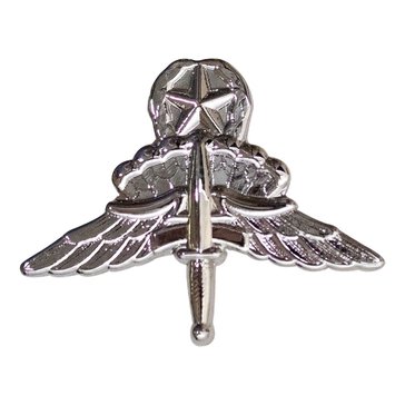 USAF Breast Badge Mid Size Mirror Finish Free Fall Wing Jumpmaster