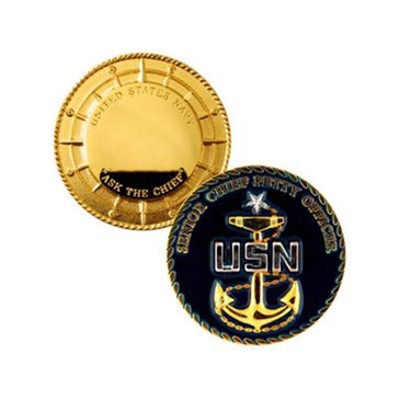 Challenge Coin USN Senior Chief Petty Officer Coin